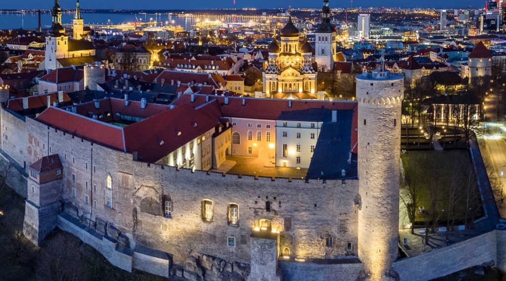 The modern facade lighting completed for the towers and walls of Tallinn’s Old Town